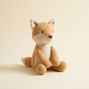 Plush Squeaky Fox Toy